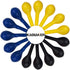 KADBANER Yellow Blue Black Balloons,100 Pack 12 Inch Latex Balloons...