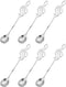 uxcell 6Pcs Stainless Steel Music Note Coffee Spoon Mini Tableware Dessert Spoons Stirring Mixing Spoon for Tea Coffee Cake, 6 Inch Silver...