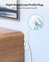 TROND Flat Extension Cord 15ft | Flat Plug Power Strip | 3 Prong Grounded 3 Outlet | 1625W | 13A | 16 Gauge | Lowe Profile Long Power Cord | for I...