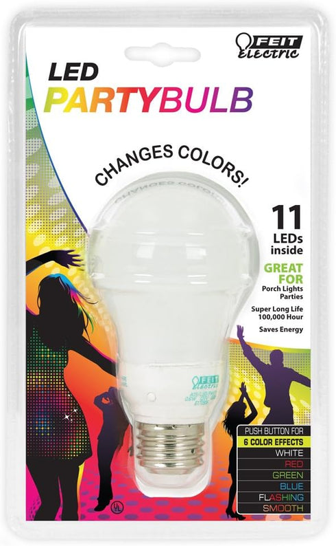 Feit Electric A19/LED/PARTY Novelty LED A19 Party Bulb...