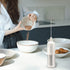 Milk Frother Handheld Battery Operated, Waterproof Electric Whisk Foam Maker for Coffee, Durable original Drink mixer for Latte, Cappuccino, Hot C...