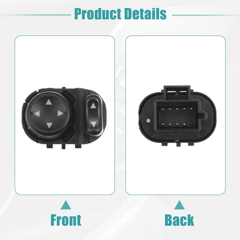 ACROPIX Car Power Rear View Mirror Switch Remote Control Fit for Chevrolet Malibu - Pack of 1 Black...