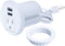 Maggie Desktop Power Grommet,2inch Hole Table Power Grommet Outlet with 2 USB Charging Ports,6.5ft Extension Cord Desk Power Strip with 1 Outlets ...