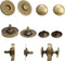 Sbest 20 Sets 18MM Coppery Strong Magnetic Button Clasps,Round Magnetic Snaps Bag Button Clasps Closure Purse Handbag with Washer Nickel DIY Craft...