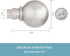 Kenney KN80102 Mercer Ball End Standard Decorative Window Curtain Rod, 36-66" Adjustable Length, Brushed Nickel Finish, 3/4" Diameter Steel Tube...