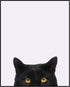 Posterizer 1 pcs-Sneaky Black Cat-Unique Cat Lovers Decor-Art for Animal Lovers-Abstract & Modern Art- Gift for Men Women Teens-Living Room Bedro...