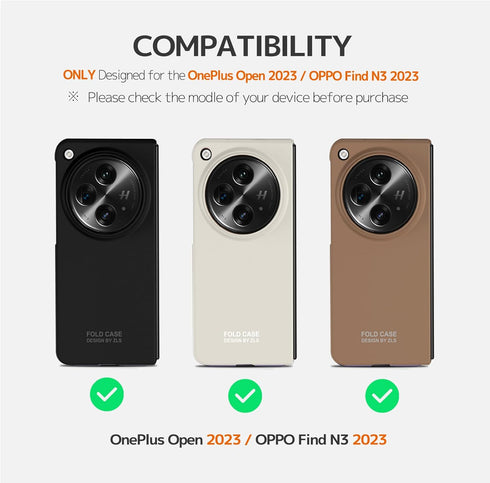 NINKI Compatible OnePlus Open Case with Screen Protector,Hard Shockproof Cover Camera Protective Cover for OnePlus Open Slim Case,OnePlus Open Pho...