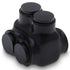OhLectric Multi Cable Connectors with 2 Port 250 MCM-#6-2 - Dual Entry Splice Electrical Power Connector - Black Insulated Vinyl Coated Wire Conne...