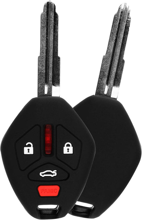 KeyGuardz Keyless Entry Remote Car Key Fob Outer Shell Cover Rubber Protective Case for Mitsubishi...