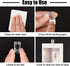 Self Adhesive Clips, 100PCS Plastic Tapestry Wall Hanging Clips for Office Home Decorations...