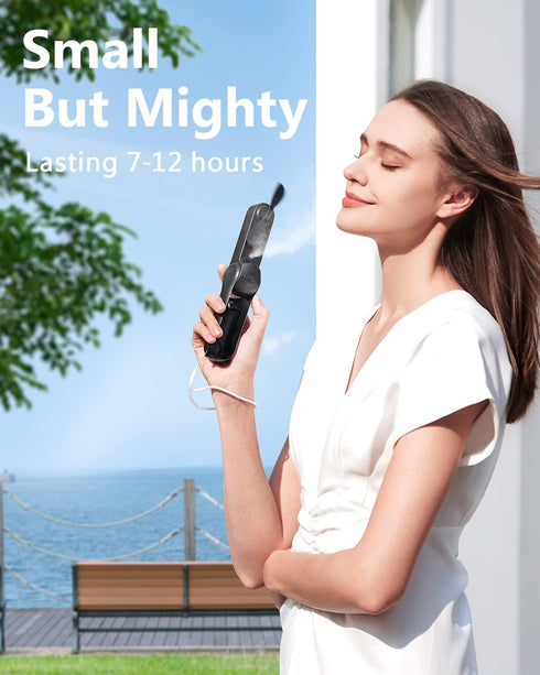 SWEETFULL Misting Fan, Handheld Personal Mister Fan, Small Fan Rechargeable, Mini Spray Water Mist Fan, Kids Women Portable Fan For Travel, Outdoo...