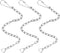 Toilet Chain Replacement Kit, Teaaha 3 PCS Stainless Steel Toilet Bowl Flapper Chain Universal Toilet Handle Chain Toilet Flush Lift Chain Adjusta...