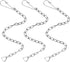 Toilet Chain Replacement Kit, Teaaha 3 PCS Stainless Steel Toilet Bowl Flapper Chain Universal Toilet Handle Chain Toilet Flush Lift Chain Adjusta...