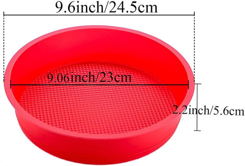 GBYAN Springform Pan Protector for 8 inch, 8.5 inch Springform Pan Round Cheesecake Water bath Pan Silicone Baking Pan Accessories Preventing Wate...