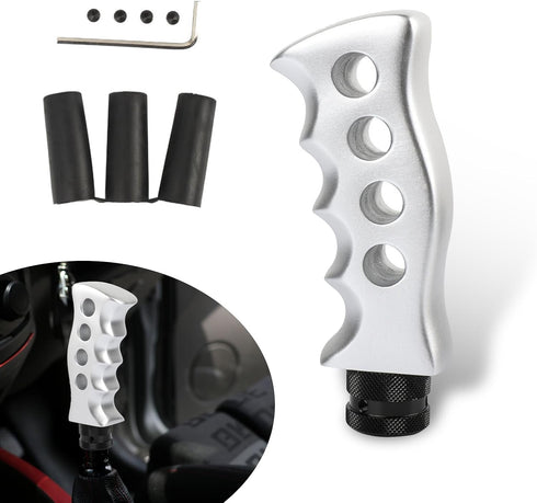 1 PC Car Manual Gear Shift Knob, Knife Handle Decoration Comfortable Grip Modified Gear Shifter with Adapter, Resin + Metal Gear Lever Wave Stick ...
