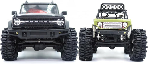 HOBBYSOUL 1.0 Mud Slingers Tires 64 * 25mm Super Soft Sticky 1.0 Crawler Tires for RC 1/24 AX24 SCX24 FCX24 1/18 TRX4M Upgrade...