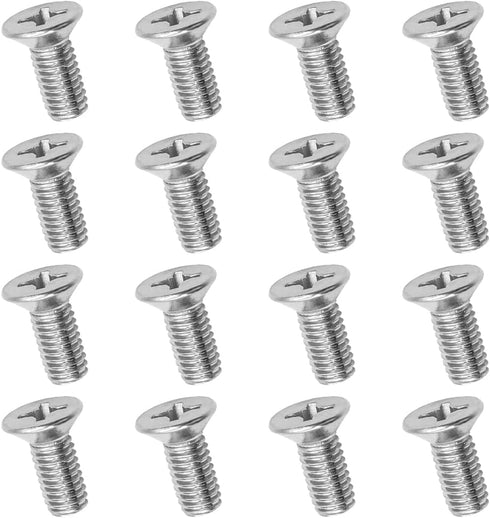 16pcs Car Brake Disc Rotor Screws, 93600-06014-0H, Stainless Steel Retaining Screws for Front and Rear Rotor, Auto Replacement Hardware Bolts Scre...