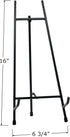 Red Co. 15” Tall Modern Metal Tripod Plate Stand and Art Holder Easel, Black...