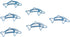 100 Count Dolphin Shaped Paper Clips Great for Paper Clip Collectors or Office Gift - Comes in Round Tin with Lid and Gift Box (Teal)...