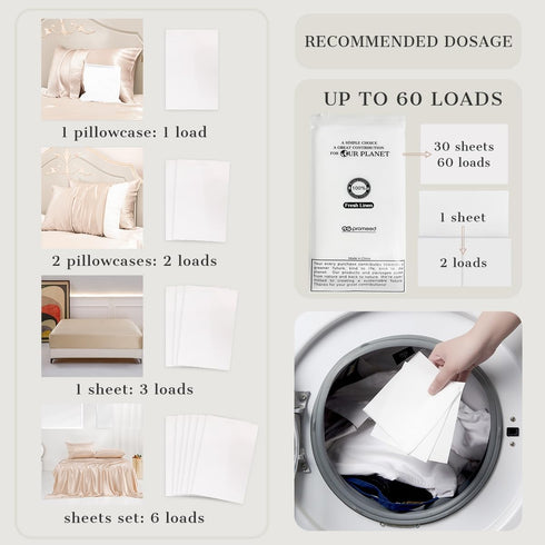 Silk Detergent Sheets, Laundry Detergent Sheets for Delicates, Eco-friendly Plastic Free Non-sentizizing Gentle Silk Wash, Space Saving Easy to Ca...