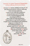 Catholic Holy Card with Built-In Medal Pendant | Laminated Full-Color | Prayer Printed on Back | Great Christian Gift for First Communion and Conf...