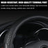 Car Steering Wheel Cover, 14 1/2-15 inch Non-Slip Soft Breathable Leather Automotive Steering Wheel Protecteor, Vehicle Accessories for Men Women,...