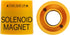 Solenoid Valve Magnet Tool #TLMKC, Solenoid Valve Troubleshooting Magnet 18 mm, Fits All Common Industry Valves Yellow...