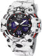 Men's Digital Watches Military Outdoor Waterproof Sports Wrist Watch Date Multi Function LED Alarm Stopwatch, White Watches for Mens...