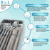 KOHEEL Dental Tools with Metal Case, 8 Count Teeth Cleaning Tools Set, Remove Plaque, Oral Care Hygiene Kit with 2 Type of Tongue Scraper, Tartar ...