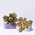 Antique Dark Gold Finish Flower Brooch...