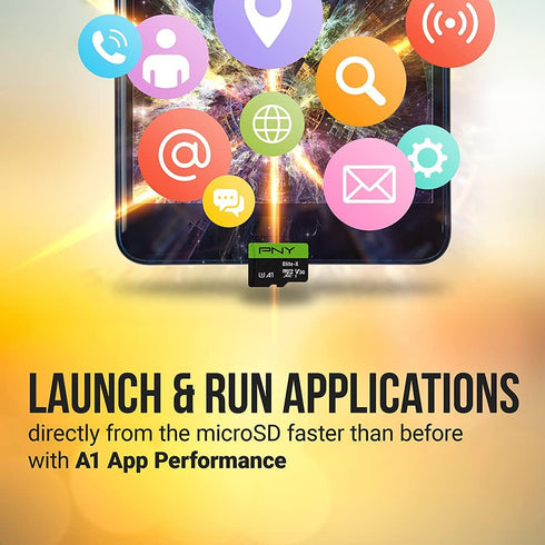 PNY 64GB Elite-X Class 10 U3 V30 SDXC Flash Memory Card - 100MB/s, Class 10, U3, V30, 4K UHD, Full HD, UHS-I, Full Size SD...