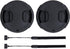 2-Pack 62mm Front Lens Cap Cover with Deluxe Cap Keeper for Nikon Z DX 50-250mm f4.5-6.3, Z 35mm f1.8 S, Sony E 10-18mm f4 OSS, Fuji Fujinon XF 23...
