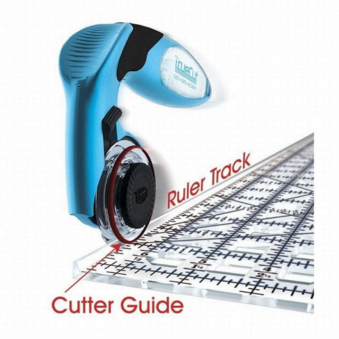 TrueCut, Ruler, Innovative Ruler Track and Cutter Guide System, Measures 12-1/2x6-1/2 Inches and Includes 1/8-inch Increments...