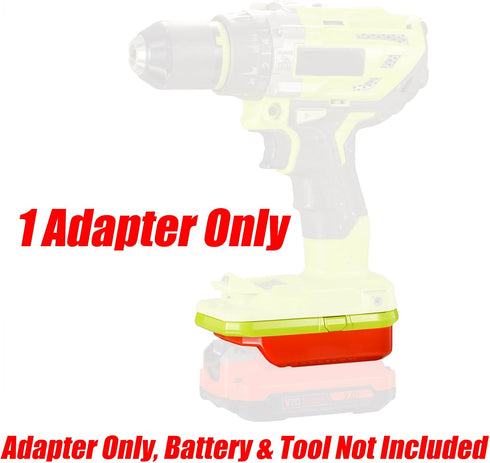 Adapter Upgrade for Ryobi 18v Tools - Compatible with Craftsman New 20V V-20 Red Style (Not B&D) Batteries Installation for Power Supply (No Charg...