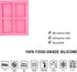 3 Pack Silicone Soap Molds - 6 Cavity Rectangle Molds for Craft Soap, Muffin, Loaf, Cornbread, Cake, Chocolate & Ice Cube Trays (Blue, Pink, Purpl...