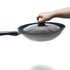 Alpha Living Universal Silicone Cookware Pots and Pans Vented Tempered Glass-Graduated Lid with Easy Grip Fits 9.5", 10" 11" (Small)...