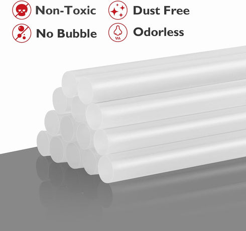 KeLDE Mini Hot Glue Sticks Bulk 50-pack, 4"L,0.27" D, Clear, Multipurpose High Temp Hot Glue Sticks for Kids Adults Art, Craft, DIY and Festival H...