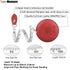 Sewing Tape Measure, Medical Body Cloth Tailor Craft Dieting Measuring Tape, 79 Inch/2 M Dual Sided Retractable Ruler with Push Button Round(1 Pac...