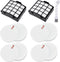 Leadaybetter AZ2002 Vacuum Filter Replacement for Shark Vertex DuoClean PowerFin Upright Vacuum AZ2000 AZ2000W AZ2002, 2 HEPA, 4 Foam and 4 Felt F...