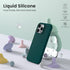 ORNARTO Compatible with iPhone 14 Pro Max Case 6.7, Slim Liquid Silicone 3 Layers Full Covered Soft Gel Rubber Phone Case Protective Cover with Mi...