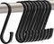 GAViA S Hooks, S Shaped Hooks, Matte Black S Hooks Heavy Duty for Hanging Pots and Pans, Plants, Coffee Cups, Coats, Bags, Towels in Kitchen, Bedr...