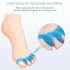 2 Pcs Toe Spacers for Women and Men - Metatarsal Yoga Cushion - Therapeutic Stretchers for Plantar Fasciitis, Bunions, Silicone Toe Separators (Bl...