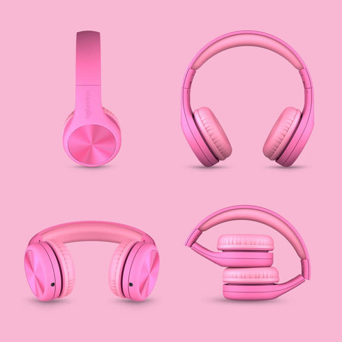 LilGadgets Connect+Wired Kids Headphones for School with Microphone, Volume Limiting & Noise Reduction Over-Ear Headset with Cord, SharePort Techn...
