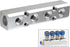 4 Way Pneumatic Manifold Air Distribution Block, Compressed Air Manifold Pneumatic Block, Air Coupler Fast Connector for Pneumatic Air Compressor,...
