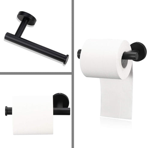 Bathroom Hardware Set 3 Piece-Robe Hook, Hand Towel Holder and Toilet Paper Holder for Bathroom Towel Rack Heavy Duty Towel Hanger Wall Mounted Ba...