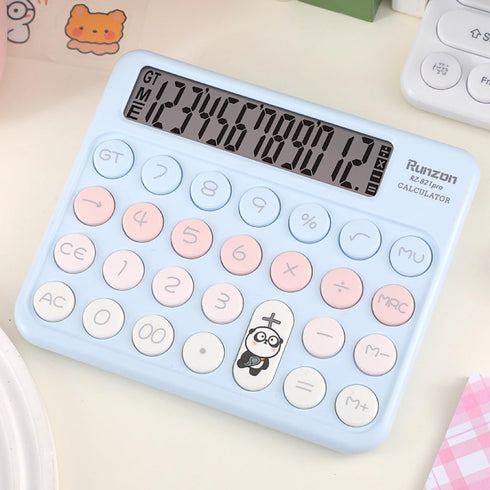 Standard Function Desktop Calculators,12 Digits Large Display and Buttons,Cute Office Desk Calculator,for School, Home...