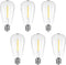 Woolmug 6 Pack Edison LED Shatterproof Waterproof Bulbs, Dimmable E12 Replacement Bulbs for ST38 String Lights, 2700K Warm White, Energy Efficient...