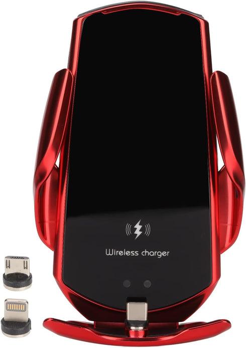 Q3 15W Smart Sensor Car Magenetic Charger Smart Sensing Wireless Charger Automatic Clamping Arm 360 Degree Spherical Joint Pivot for iPhone Series...