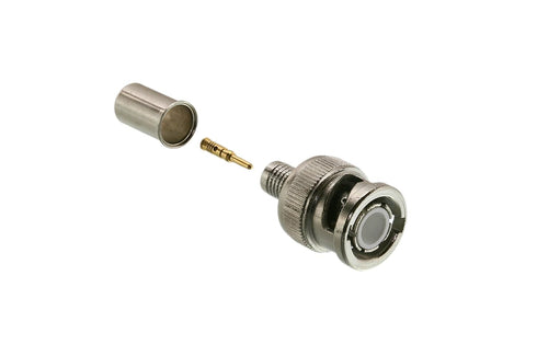 Triplett GEM BNC Crimp/Crimp Connectors for RG6, Male, 50-Ohm, 10 Pack (305-5TP)...