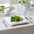 Villeroy & Boch New Wave Square Salad Plate, 9.5 in, Premium Porcelain, White...